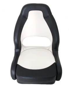 VETUS Modern Sporty Supportive Boat Seat White Black