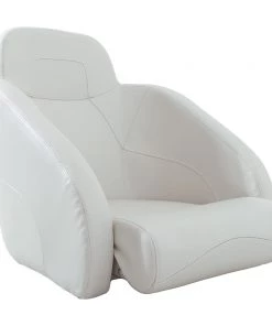 VETUS Queen Helm Seat With Flip-Up Squab White