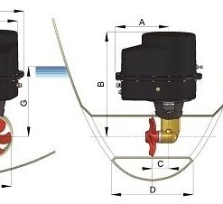 VETUS Ignition Protected Bow Thruster 160kgf 24v