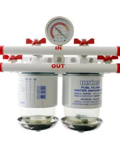 VETUS 75704VTEB Water Separator/Fuel Filter With CE/ABYC Double 10mic