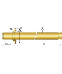 VETUS Bronze Stern Tube With Cutlass Bearing 40mm Dia. 1000mm