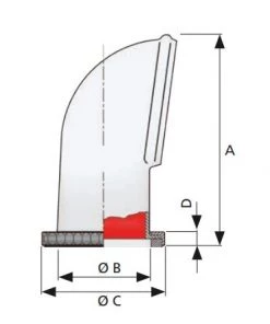 VETUS Libec S Silicone Cowl Ventilator With Screw Ring 75mm
