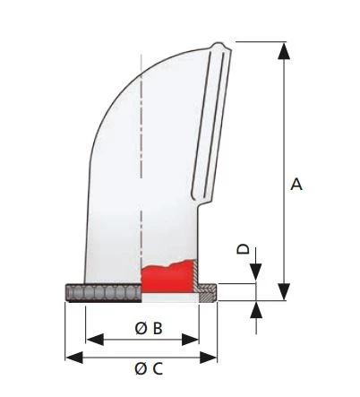 VETUS Libec S Silicone Cowl Ventilator With Screw Ring 75mm 1 VETUS Libec S Silicone Cowl Ventilator With Screw Ring 75mm