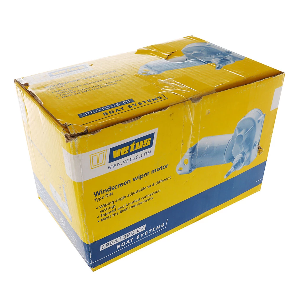 VETUS 2-Speed Wiper Motor 12V 25mm Spindle With DIN Tapered End 1 VETUS 2-Speed Wiper Motor 12V 25mm Spindle With DIN Tapered End