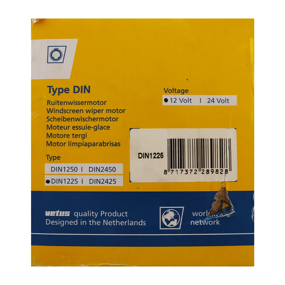 VETUS 2-Speed Wiper Motor 12V 25mm Spindle With DIN Tapered End 2 VETUS 2-Speed Wiper Motor 12V 25mm Spindle With DIN Tapered End - Image 2