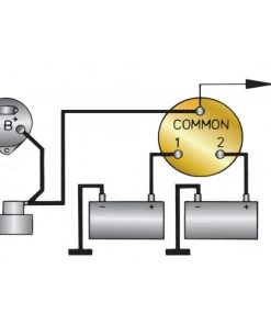 VETUS Rotary Battery Switch 175A Continuous