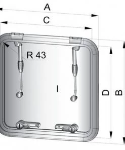 VETUS 5038 Altus Deck Hatch