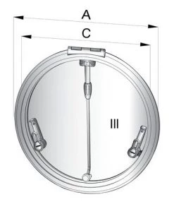 VETUS R420 Altus Round Deck Hatch