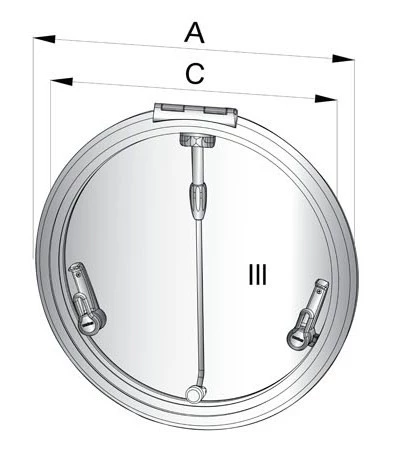 VETUS R520 Altus Round Escape Hatch 1 VETUS R520 Altus Round Escape Hatch
