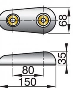 VETUS Aluminium Hull Anode -Cheap VETUS Store alu15sc 1 1
