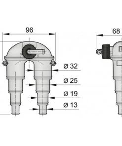VETUS Anti Syphon Device With Hose For 13/19/25/32mm Hose