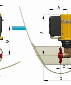 VETUS Extended Runtime Bow Thruster 95 Kgf 12 V Tunnel Diameter 185 Mm