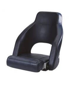 VETUS Admiral Sports Helm Seat With Lateral Supports And Flip Up Squab Blue