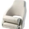 VETUS Admiral Sports Helm Seat With Lateral Supports And Flip Up Squab White