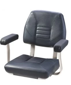 VETUS Skipper Classic Helm Seat With Arm Rests Blue