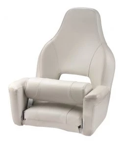 VETUS Major Helm Seat With Flip Up Squab White