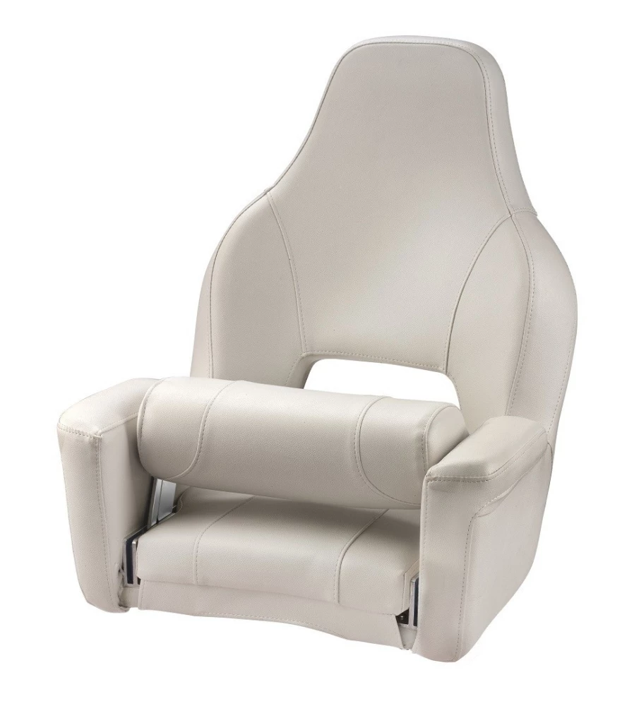 VETUS Major Helm Seat With Flip Up Squab White 1 VETUS Major Helm Seat With Flip Up Squab White