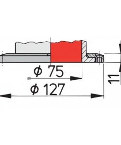 VETUS Donald S Cowl Ventilator 75mm