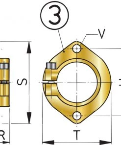 VETUS Mounting Flange For Bronze Stern Tube -Cheap VETUS Store flk50