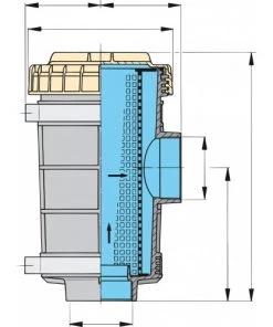 VETUS Cooling Water Strainer Type 1320 With G 2-1/2in Connections