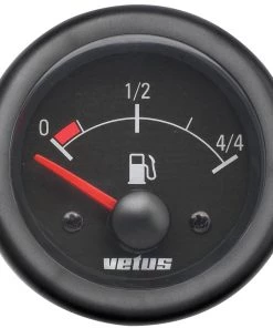VETUS Fuel Level Indicator Black 12/24V 52mm
