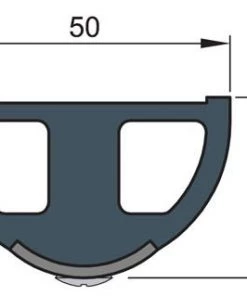 VETUS Stainless Steel Inlay For HARO5S Rubbing Strake 30m