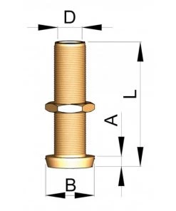 VETUS Bronze Rudder Gland For 40mm Shaft 205mm