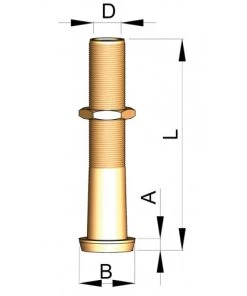 VETUS Bronze Rudder Gland For 40mm Shaft 305mm