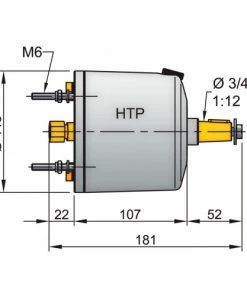 VETUS HTP20 Hydraulic Helm Pump White For 10mm Tubing