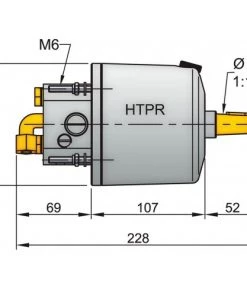 VETUS HTP20R Hydraulic Helm Pump White For 10mm Tubing