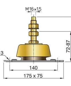 VETUS HY Flexible Engine Mounting