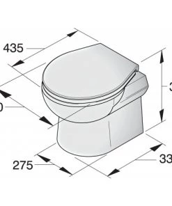 VETUS SMTO2 Marine Toilet 12V With Control Panel