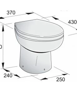 VETUS WCP Marine Toilet 12V With Control Panel