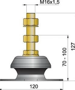 VETUS Flexible Engine Mounting Type K35V