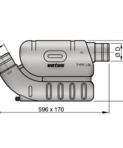 VETUS Type LSL Waterlock For Long Exhaust Systems -Cheap VETUS Store lsl90 1