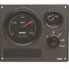 VETUS Engine Instrument Panel Type MP22, 12V 2 Cream Instruments 0-4000 Rpm