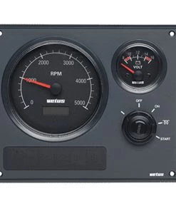 VETUS Engine Panel MP22 12V With Black Voltmeter And Tacho