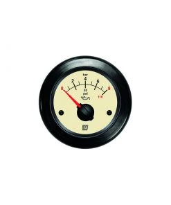 VETUS Oil Pressure Gauge Cream 12/24V 52mm Cream