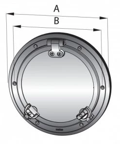 VETUS PWS31 Round Stainless Steel Porthole Incl Mosquito Screen