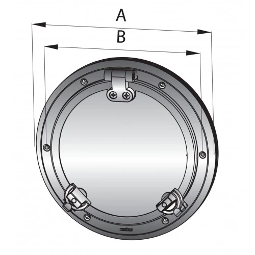 VETUS PWS31 Round Stainless Steel Porthole Incl Mosquito Screen 1 VETUS PWS31 Round Stainless Steel Porthole Incl Mosquito Screen