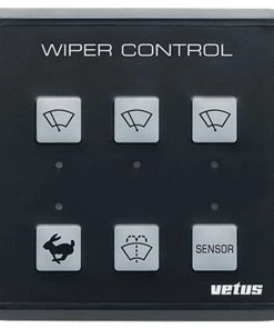 VETUS Windscreen Wiper Control Panel For Up To 3 Wipers 12/24 Volt