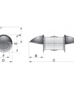 VETUS Stern Thruster Extension Kit For Shallow Draft Boats ID 185mm