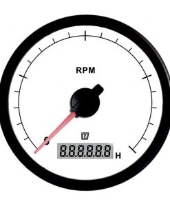 VETUS Revolution Counter/Hour Counter White 12/24V 0-5000 Rpm
