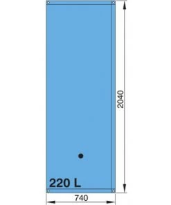 VETUS Drinking Water Tank 220L With 16/38mm Hose Connections