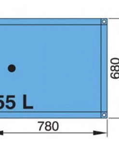VETUS Drinking Water Tank 55L With 16/38mm Hose Connections