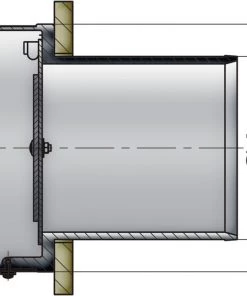 VETUS Transom Exhaust Connection With Check Valve -Cheap VETUS Store tc125 1 1