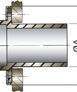 VETUS Rubber Transom Exhaust Connection -Cheap VETUS Store trc45r 1