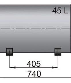 VETUS Double Wall Calorifier 45L Incl Fitting Kit