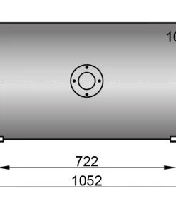 VETUS Twin Coil Calorifier 100 Litre With Fitting Kit And 230V/1500W Element