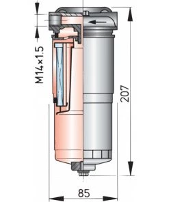 VETUS Petrol/Diesel Filter 180L/H